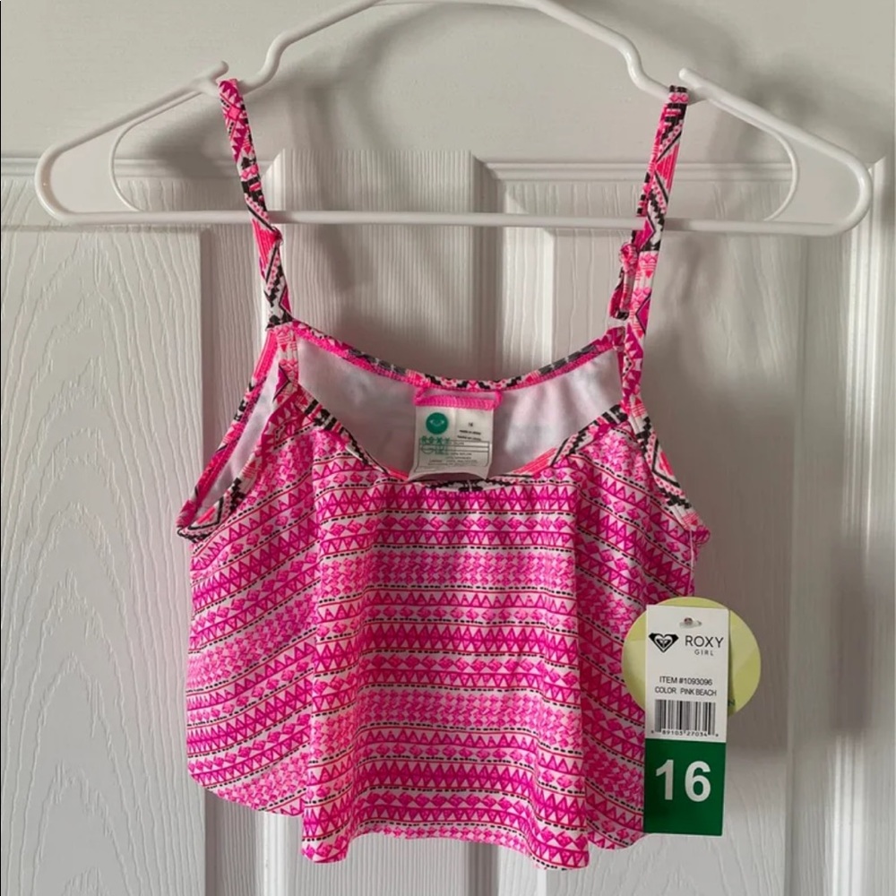 Roxy girl NWT size 16 bikini top